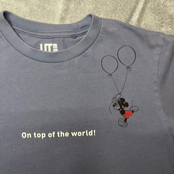 Disney Blue Mickey Mouse Character On Top of The World Balloons Lounge Size XS - Picture 5 of 9